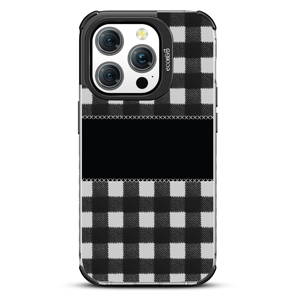 Charcoal Checker - Laguna Collection Case for Apple iPhone 15 Pro