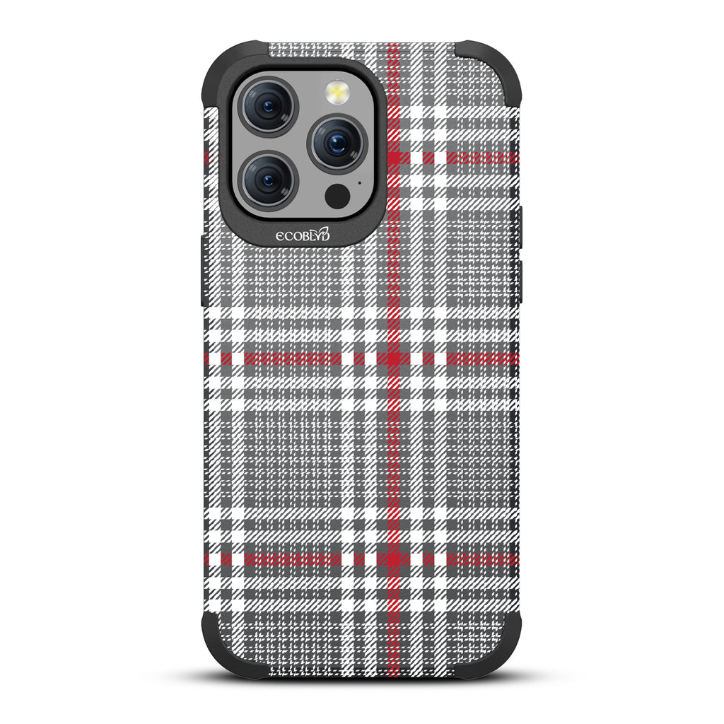 As If - Iconic Tartan Plaid - Black Eco-Friendly Rugged iPhone 15 Pro Max MagSafe Case