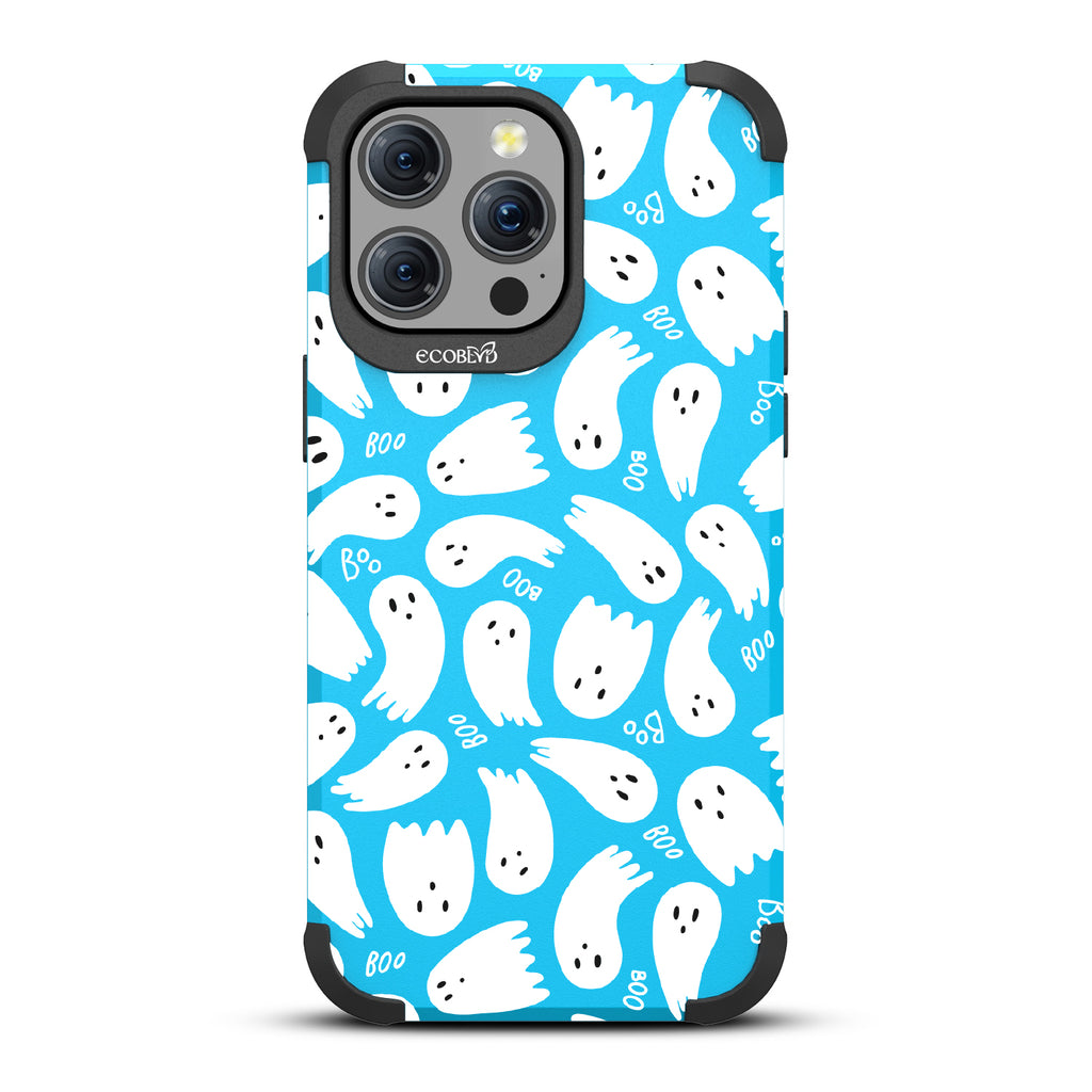 Boo Thang - Ghosts + Boo - Blue Eco-Friendly Rugged iPhone 15 Pro Max MagSafe Case