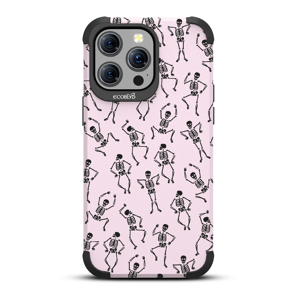 Boogie Man - Dancing Skeletons - Pastel Lilac Eco-Friendly Rugged iPhone 15 Pro Max MagSafe Case