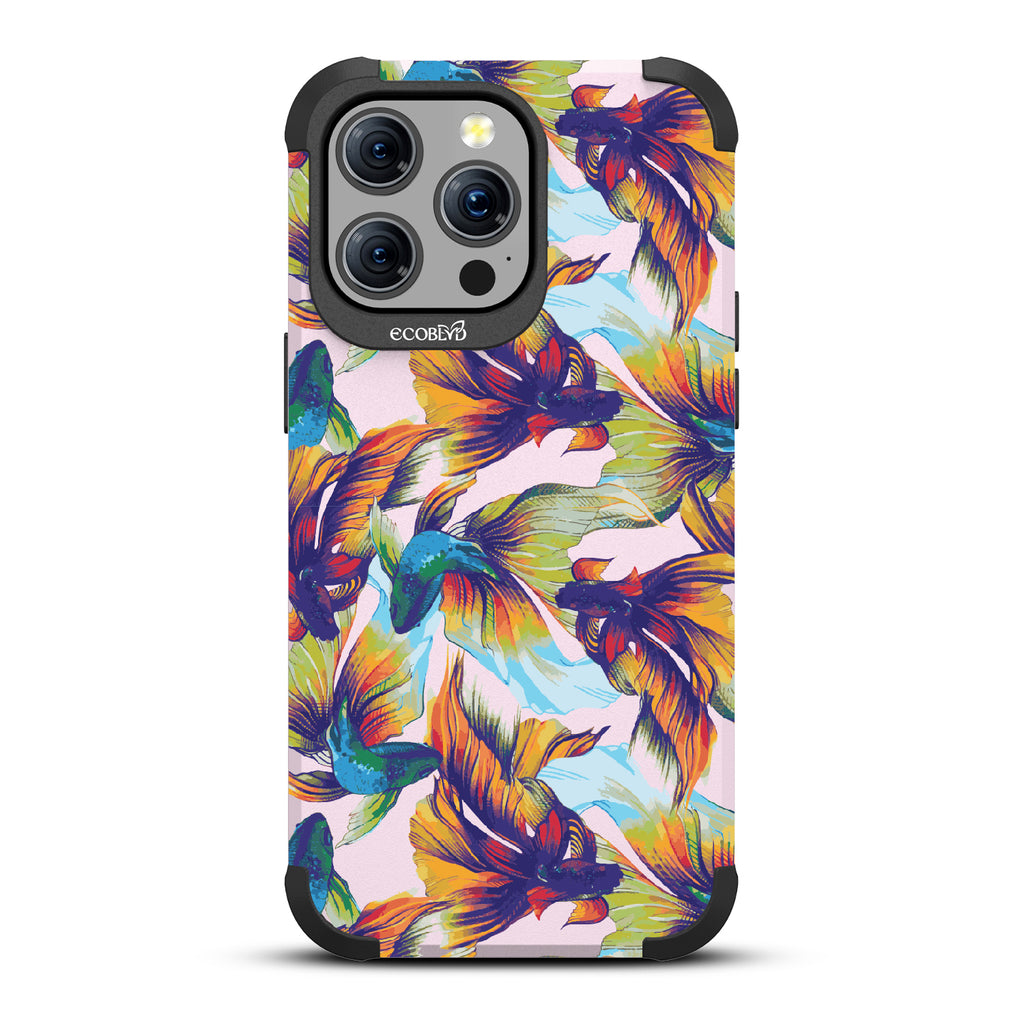 Betta Than The Rest - Colorful Betta Fish - Pastel Lilac Eco-Friendly Rugged iPhone 15 Pro Max MagSafe Case 