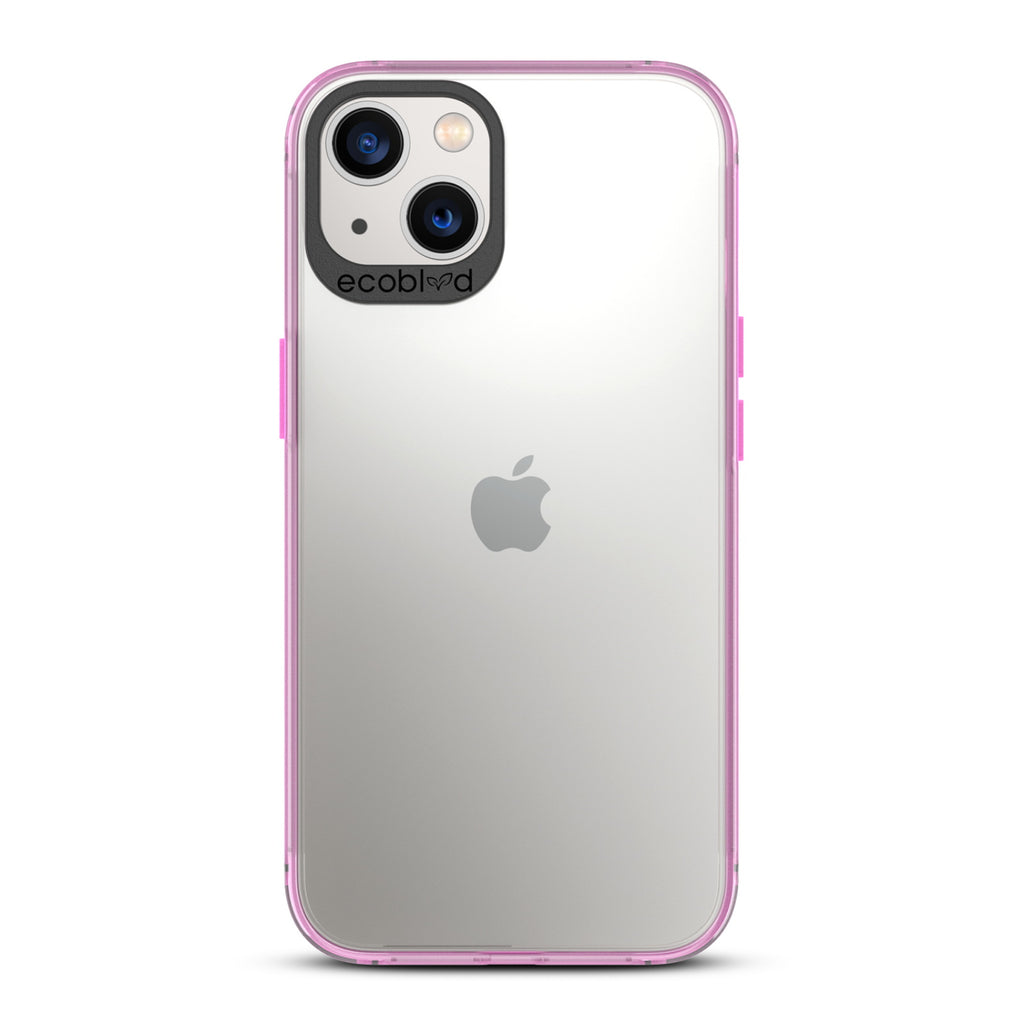 Laguna Collection - Pink iPhone 13 Case With Clear Back - 6FT Drop Protection