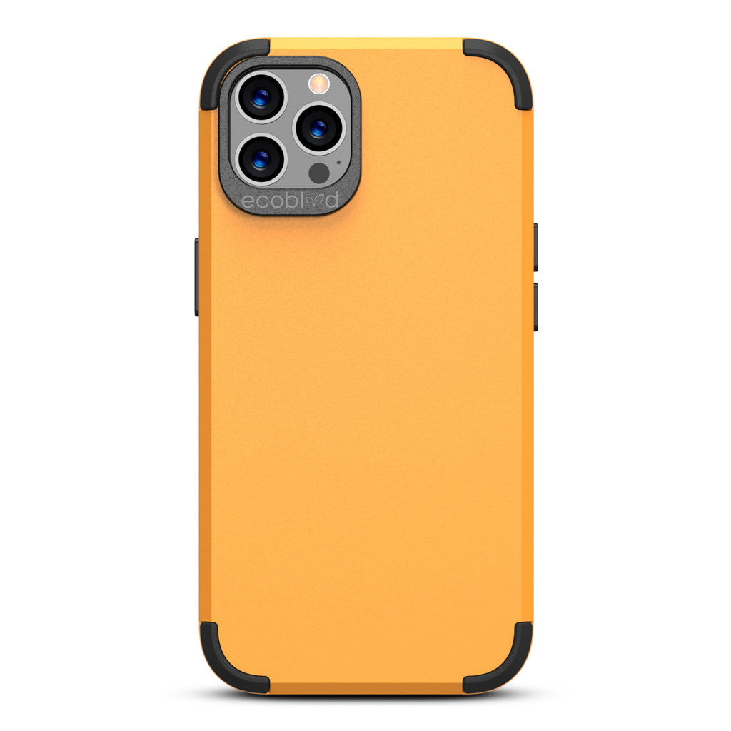 Mojave Collection - Yellow iPhone 12 Pro Case With Rugged Back - 12FT Drop Protection