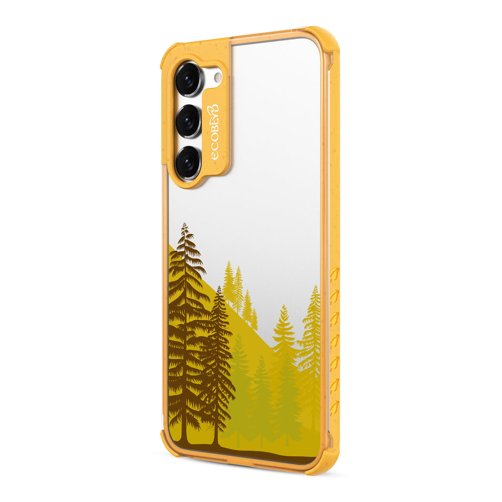 Forest - Right-side View Of Yellow & Clear Eco-Friendly Galaxy S23  Case