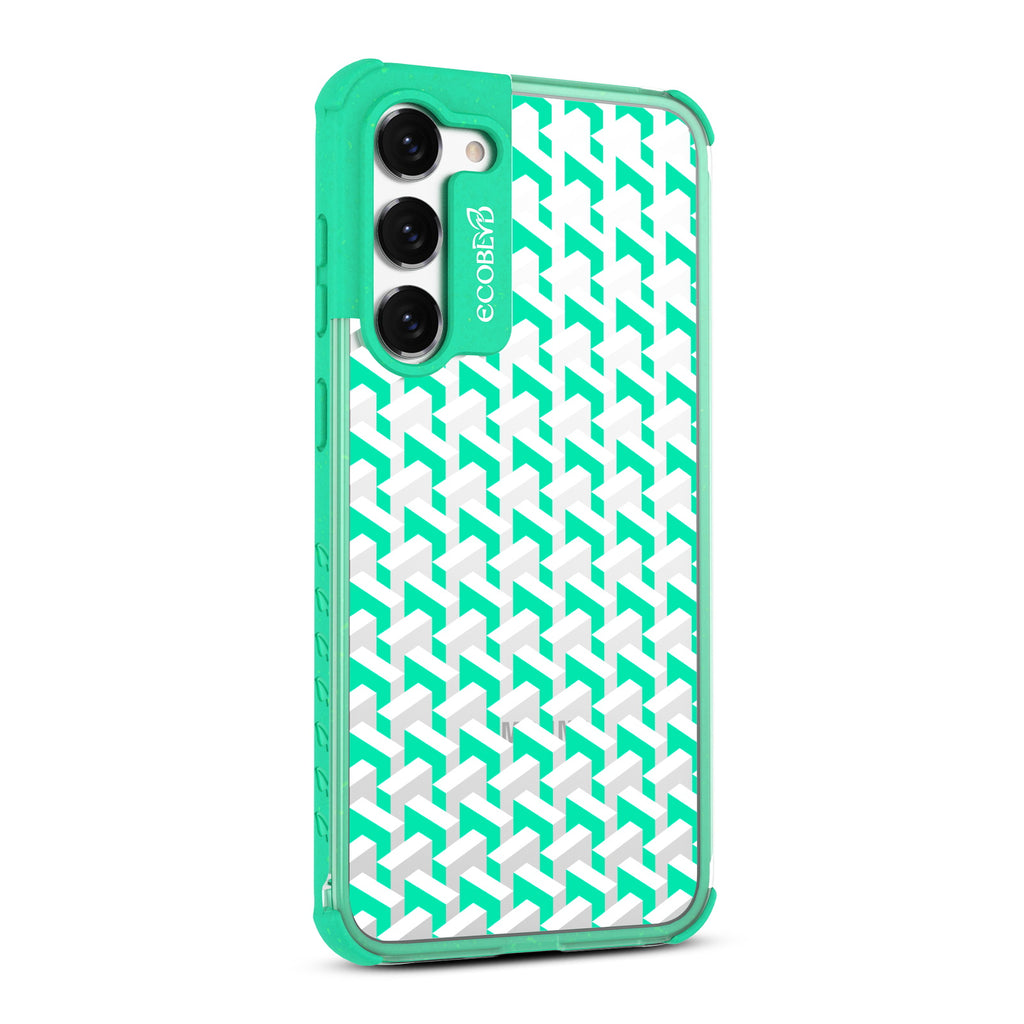 That?€?s Haute - Left-side View Of Green & Clear Eco-Friendly Galaxy S23 Case
