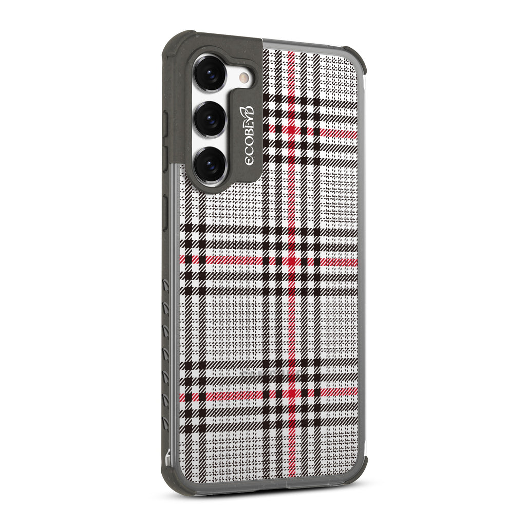 As If - Left-side View Of Black & Clear Eco-Friendly Galaxy S23 Case