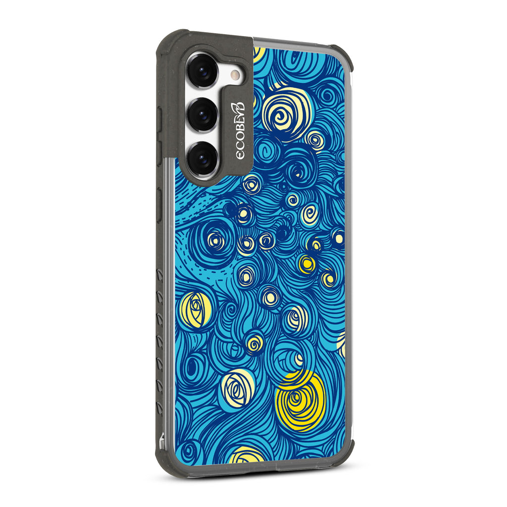 Let It Gogh - Left-side View Of Black & Clear Eco-Friendly Galaxy S23 Case
