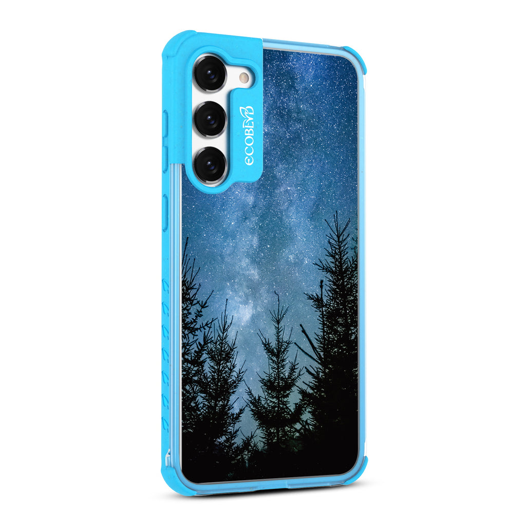 Stargazing  - Left-side View Of Blue & Clear Eco-Friendly Galaxy S23 Case