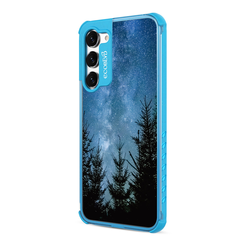 Stargazing - Right-side View Of Blue & Clear Eco-Friendly Galaxy S23  Case