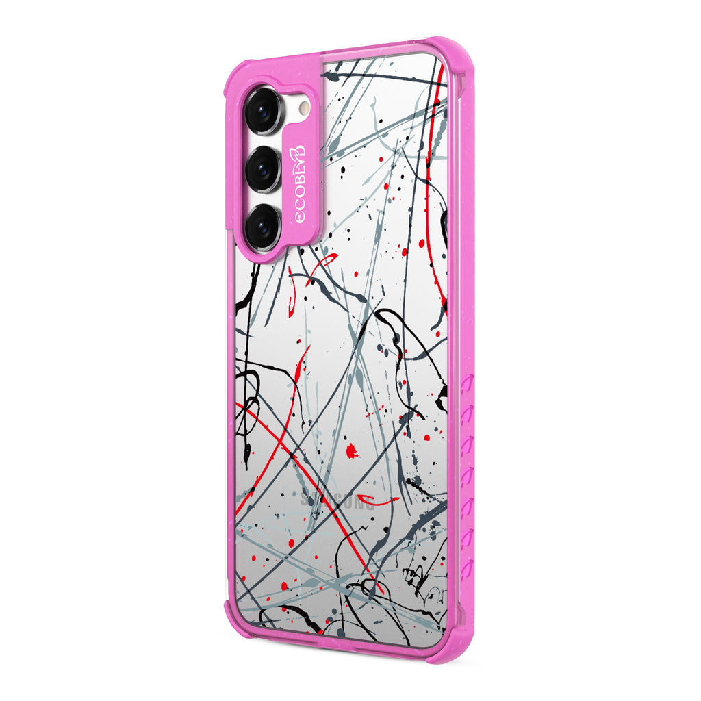 Stargazing - Right-side View Of Pink & Clear Eco-Friendly Galaxy S23 Case