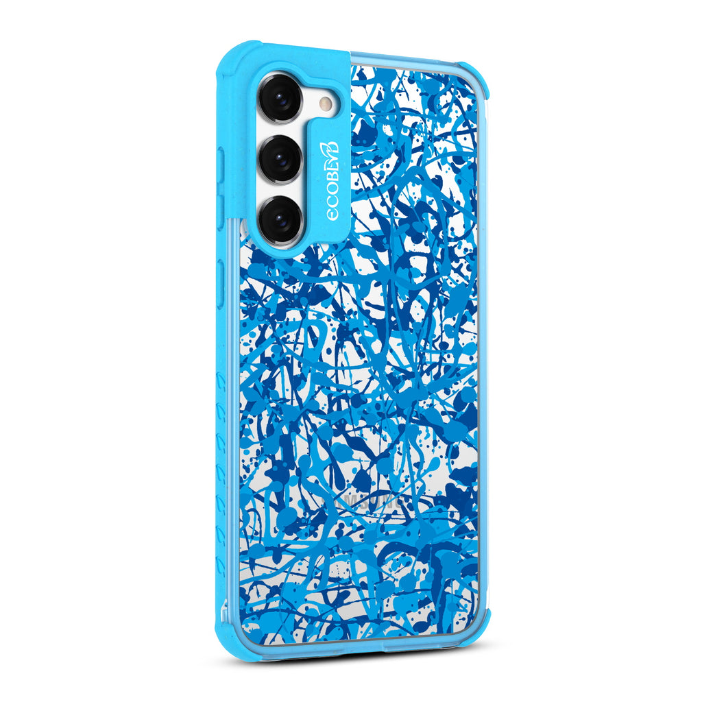 Visionary - Left-side View Of Blue & Clear Eco-Friendly Galaxy S23 Case