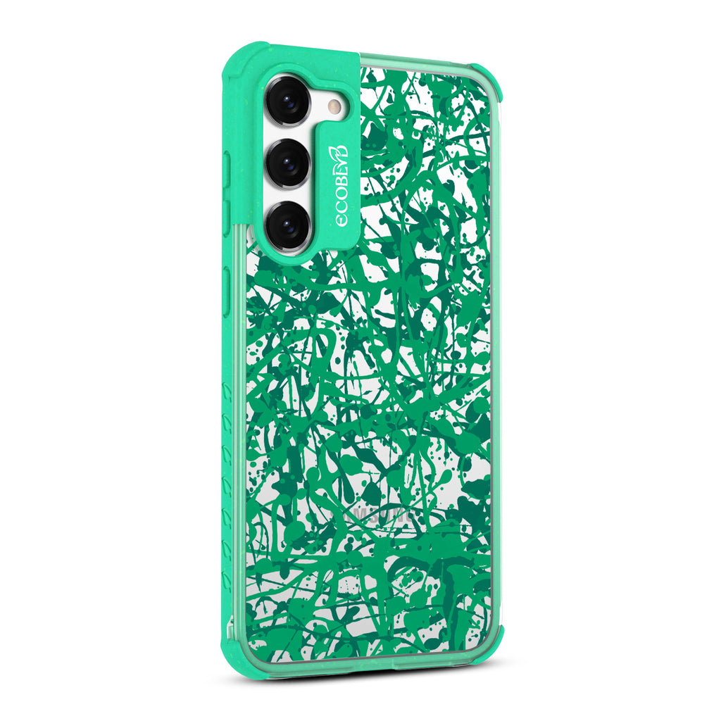 Visionary - Left-side View Of Green & Clear Eco-Friendly Galaxy S23 Case