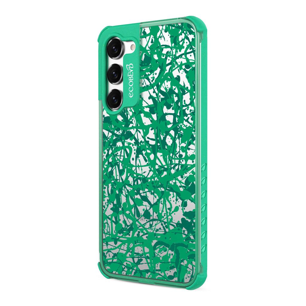 Visionary - Right-side View Of Green & Clear Eco-Friendly Galaxy S23 Case