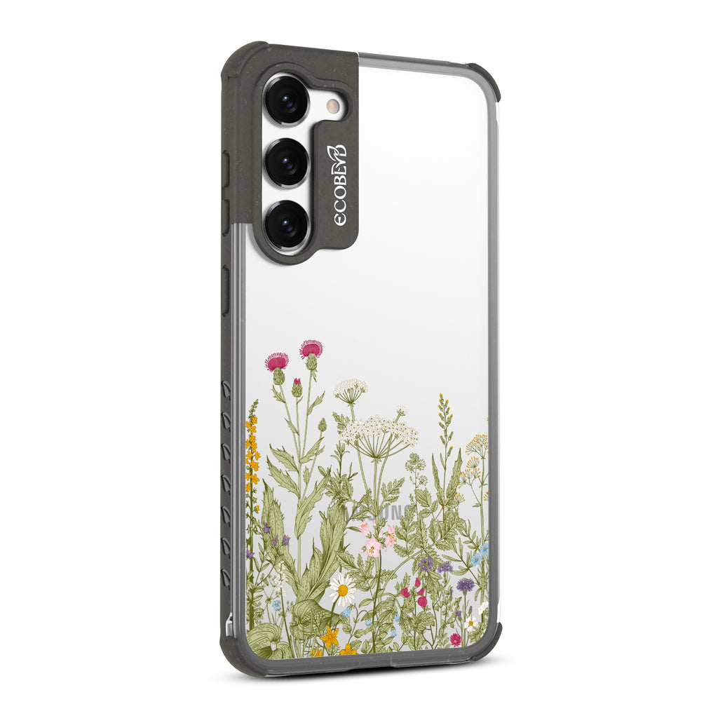 Take Root - Left-side View Of Black & Clear Eco-Friendly Galaxy S23 Case