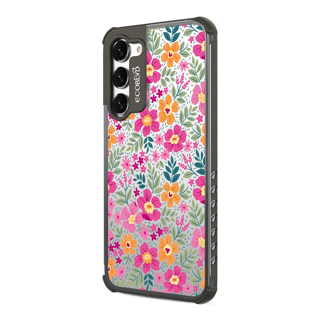 Wallflowers - Right-side View Of Black & Clear Eco-Friendly Galaxy S23 Case