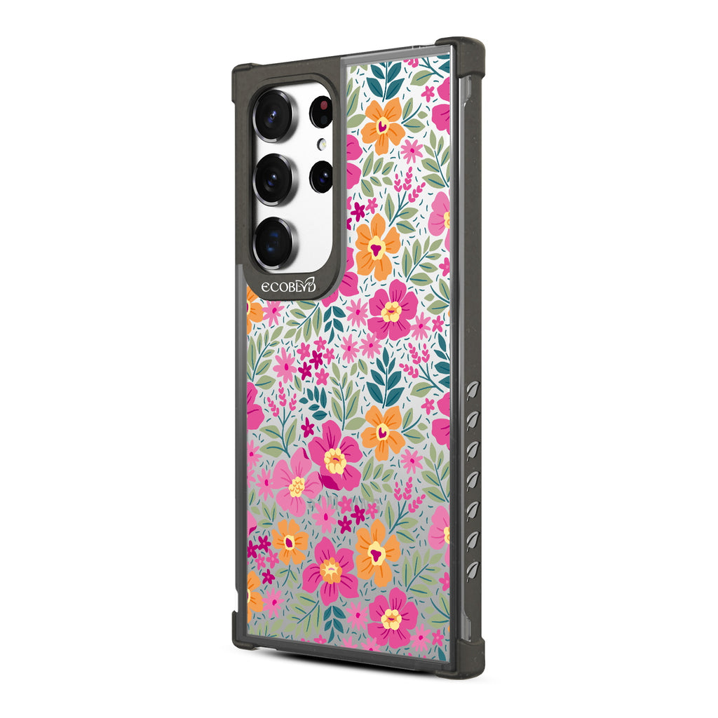 Wallflowers - Right-side View Of Black & Clear Eco-Friendly Galaxy S23 Ultra Case