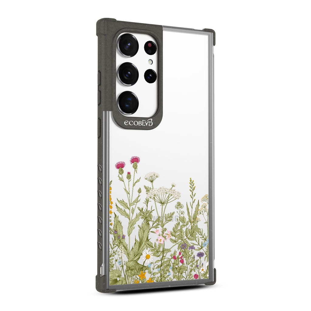 Take Root - Left-side View Of Black & Clear Eco-Friendly Galaxy S23 Ultra Case
