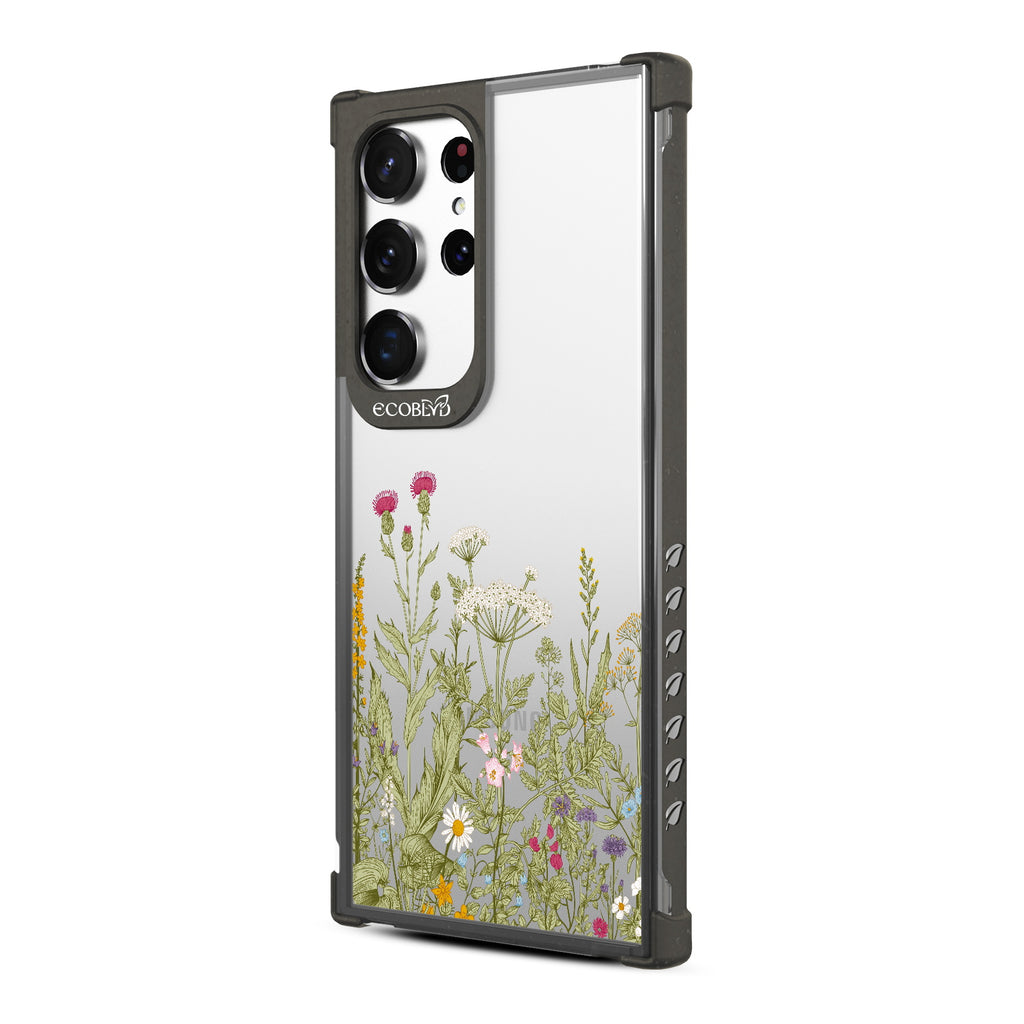 Take Root - Right-side View Of Black & Clear Eco-Friendly Galaxy S23 Ultra Case