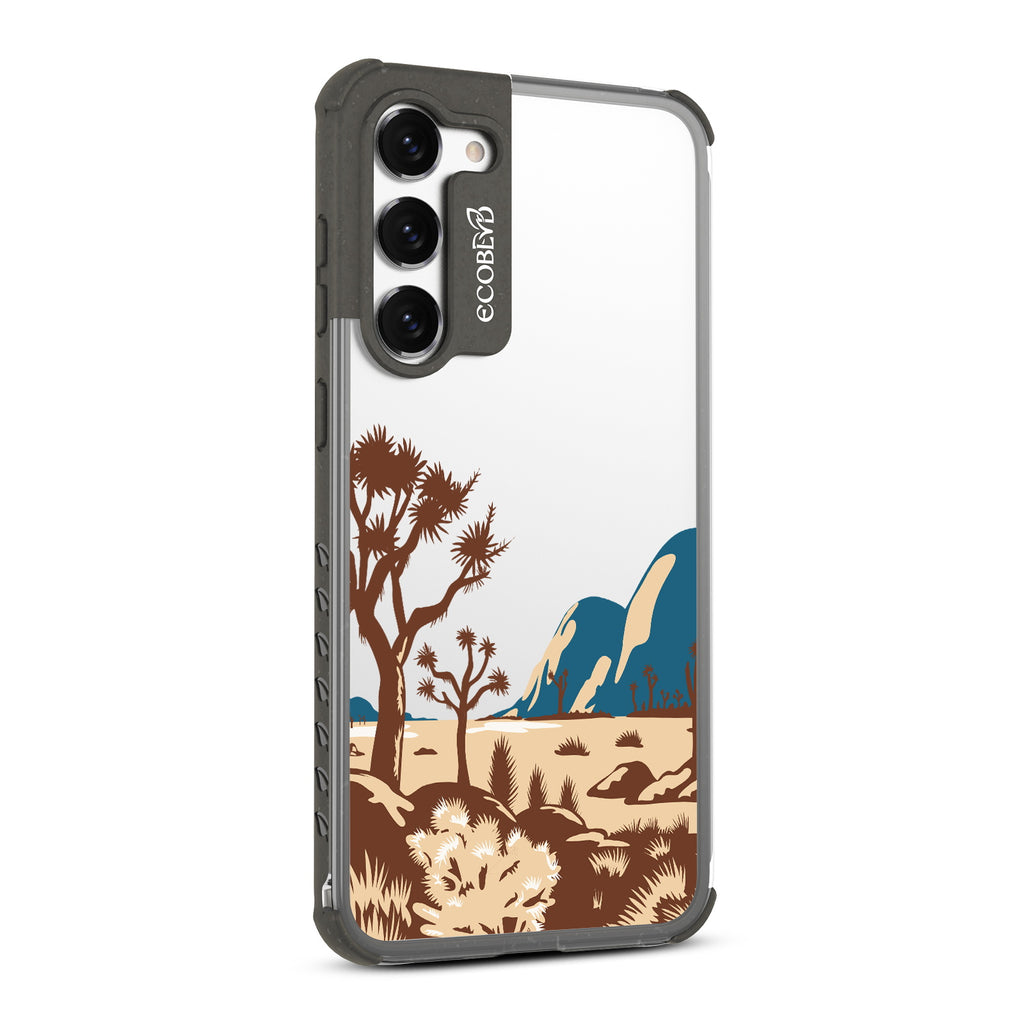 Joshua Tree - Left-side View Of Black & Clear Eco-Friendly Galaxy S23 Case