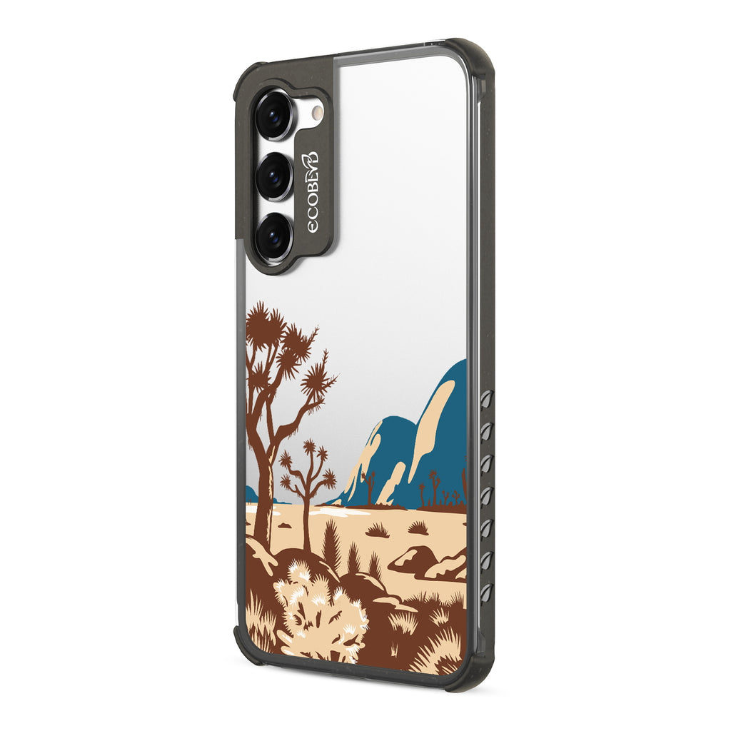 Joshua Tree - Right-side View Of Black & Clear Eco-Friendly Galaxy S23 Case