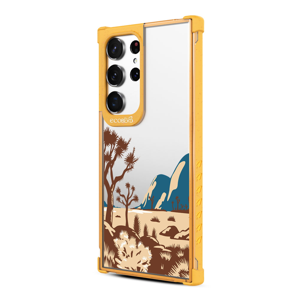 Joshua Tree - Right-side View Of Yellow & Clear Eco-Friendly Galaxy S23 Ultra Case