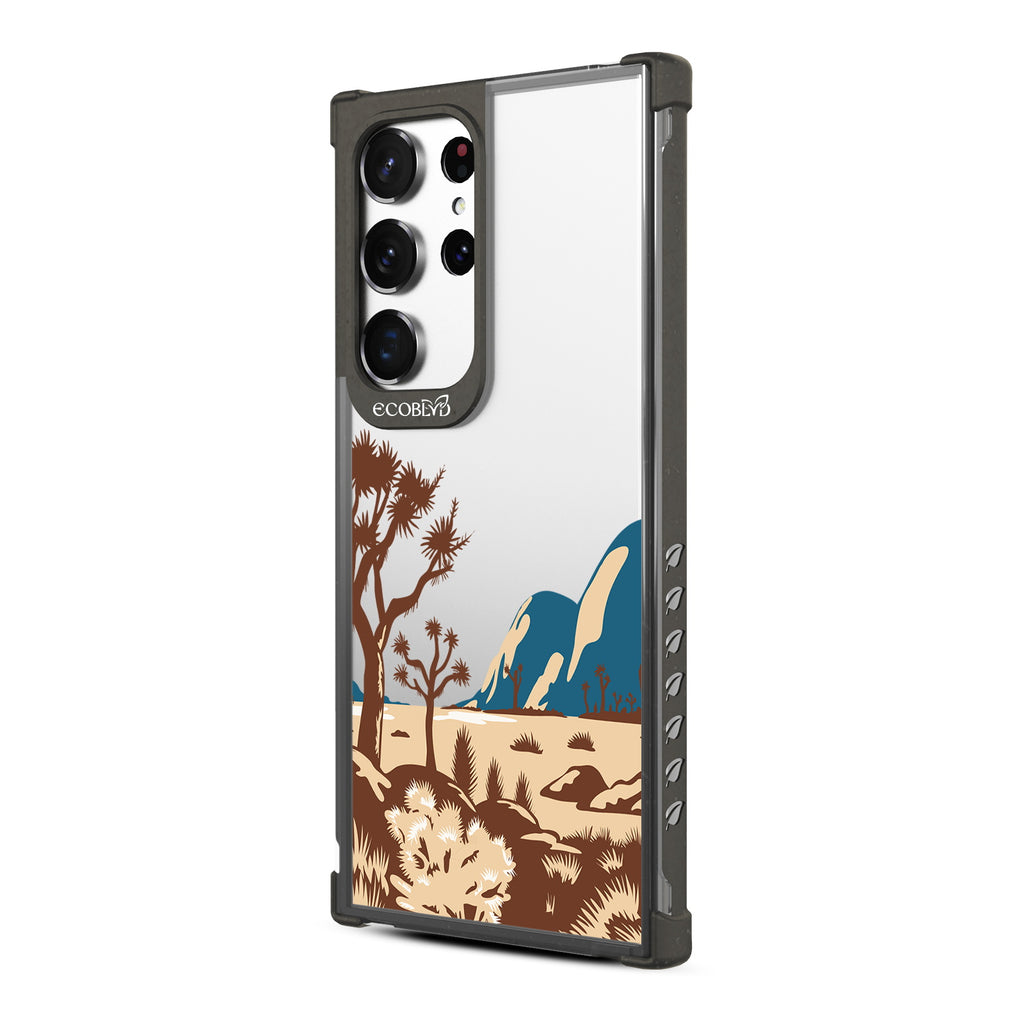 Joshua Tree - Right-side View Of Black & Clear Eco-Friendly Galaxy S23 Ultra Case