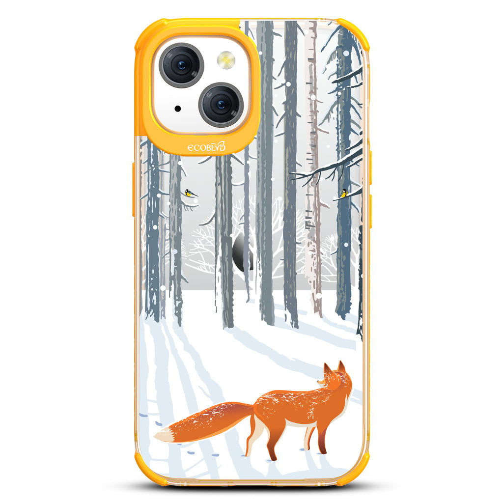 Fox Trot in the Snow - Laguna Collection Case for Apple iPhone 15
