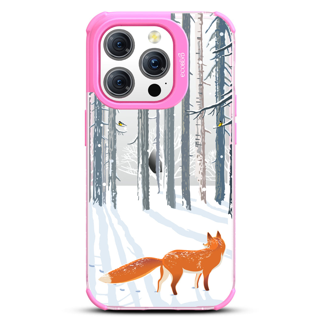 Fox Trot in the Snow - Laguna Collection Case for Apple iPhone 15 Pro