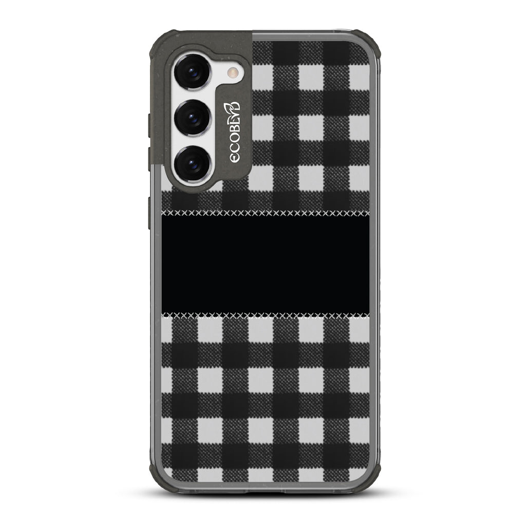 Charcoal Checker - Laguna Collection Case for Samsung Galaxy S23 Plus