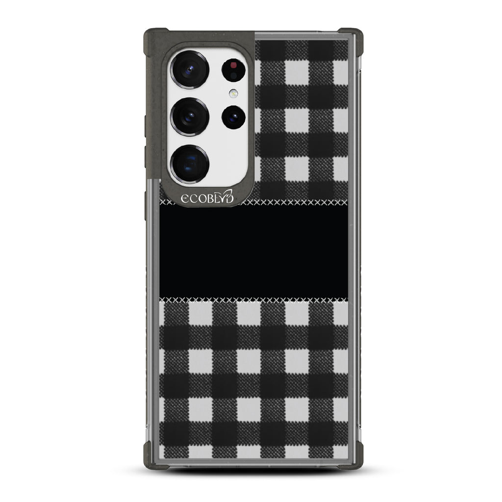 Charcoal Checker - Laguna Collection Case for Samsung Galaxy S23 Ultra