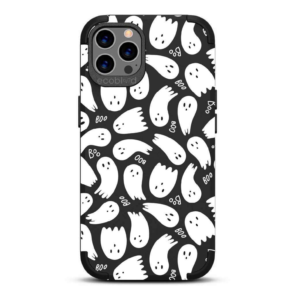 Boo Thang - Ghosts + Boo - Black Eco-Friendly Rugged iPhone 12/12 Pro Case