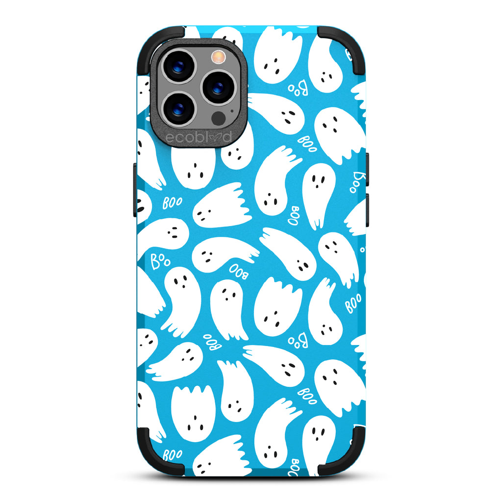 Boo Thang - Ghosts + Boo - Blue Eco-Friendly Rugged iPhone 12/12 Pro Case