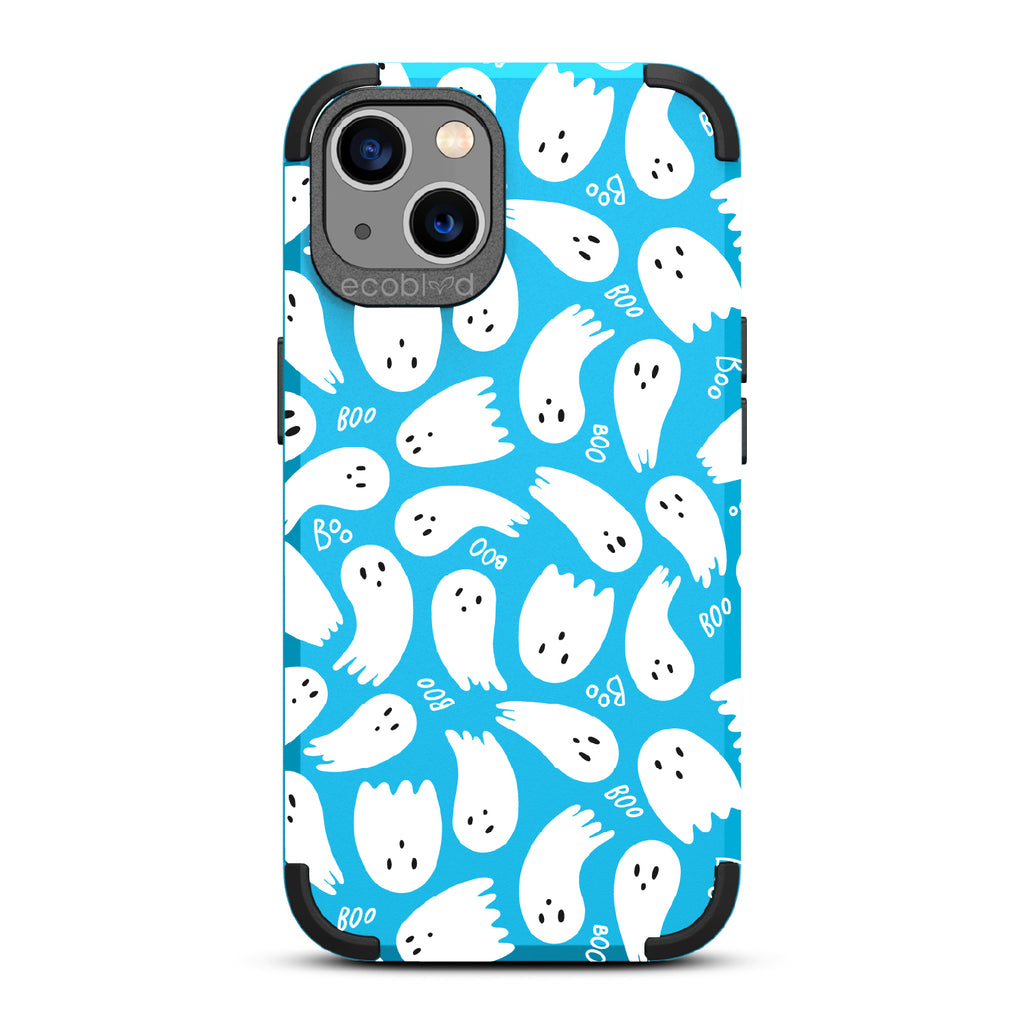 Boo Thang - Ghosts + Boo - Blue Eco-Friendly Rugged iPhone 13 Case