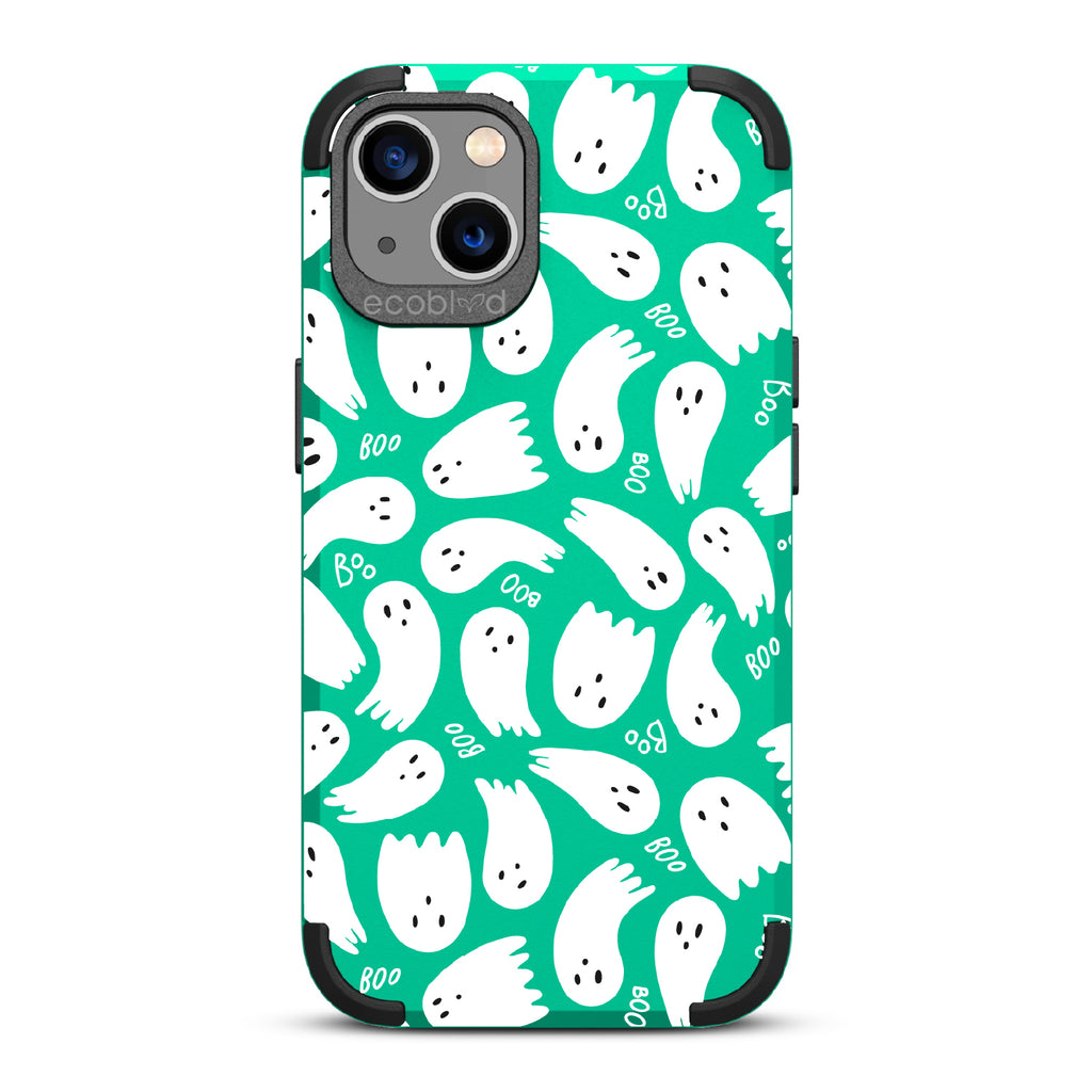 Boo Thang - Ghosts + Boo - Green Eco-Friendly Rugged iPhone 13 Case