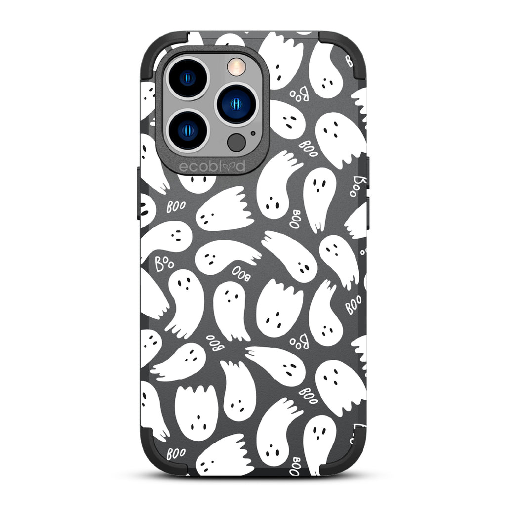 Boo Thang - Ghosts + Boo - Black Eco-Friendly Rugged iPhone 13 Pro Case