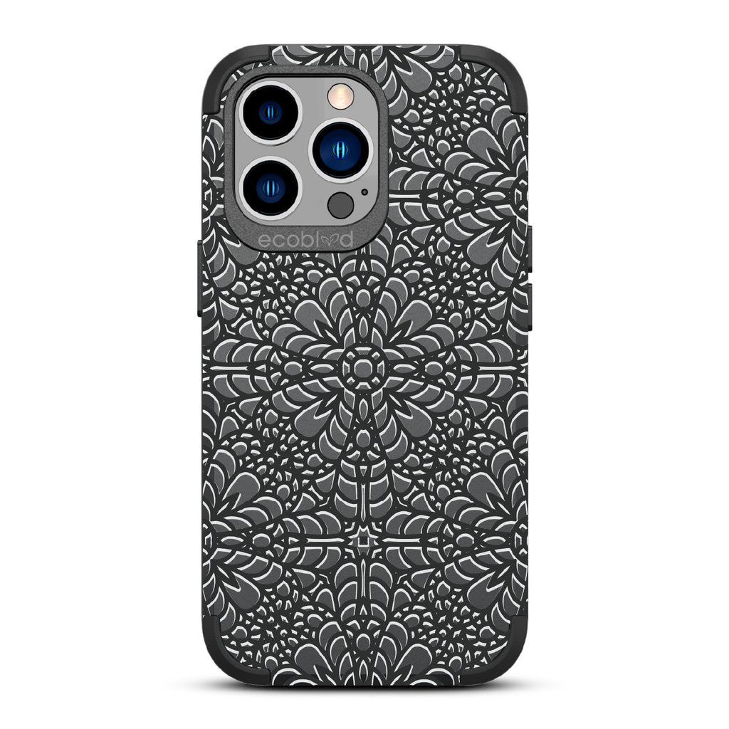 A Lil' Dainty - Intricate Lace Tapestry - Eco-Friendly Rugged Black iPhone 12/13 Pro Max Case