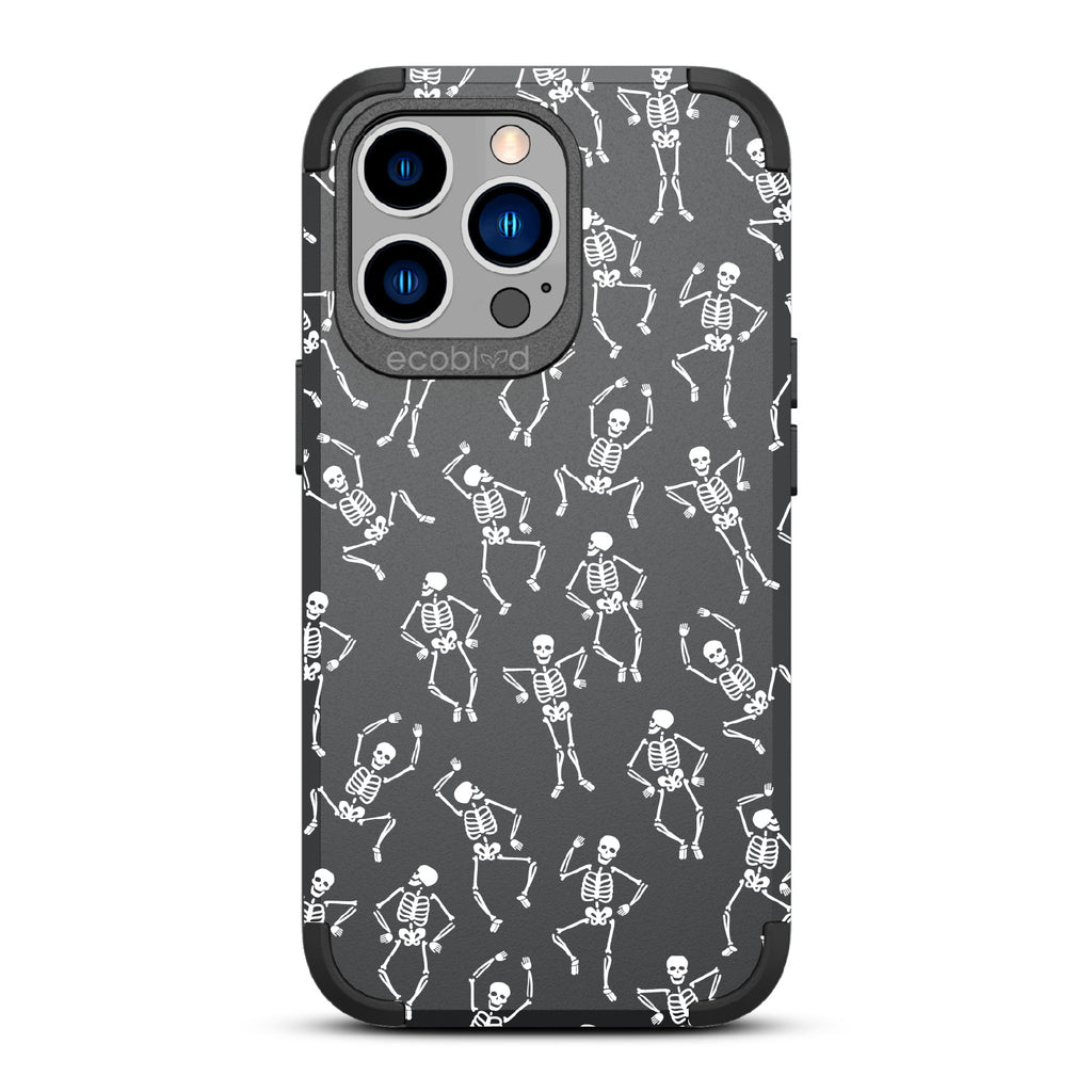 Boogie Man - Dancing Skeletons - Black Eco-Friendly Rugged iPhone 13 Pro Case