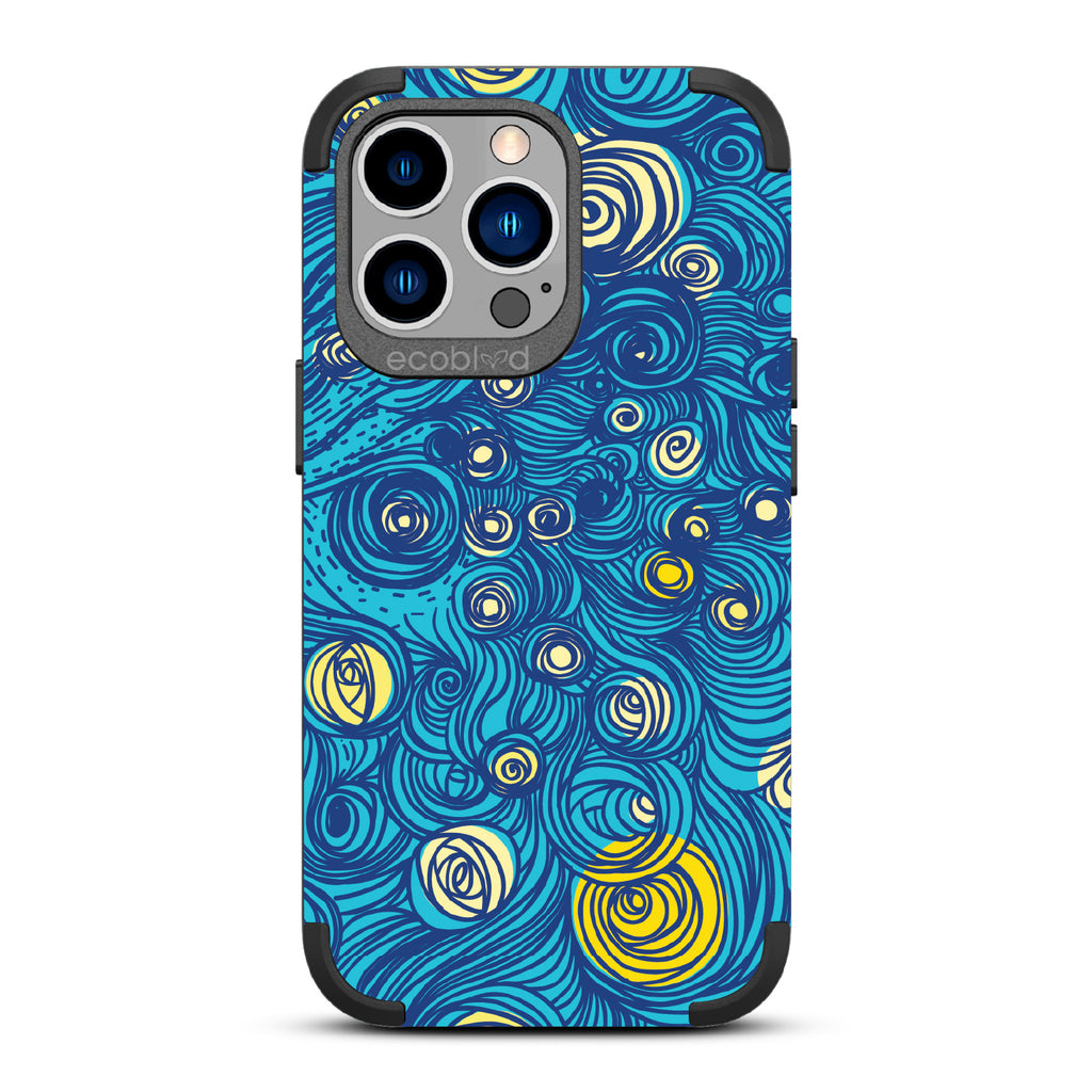 Let It Gogh - Blue Rugged Eco-Friendly iPhone 13 Pro Case With Van Gogh Starry Night-Inspired Art
