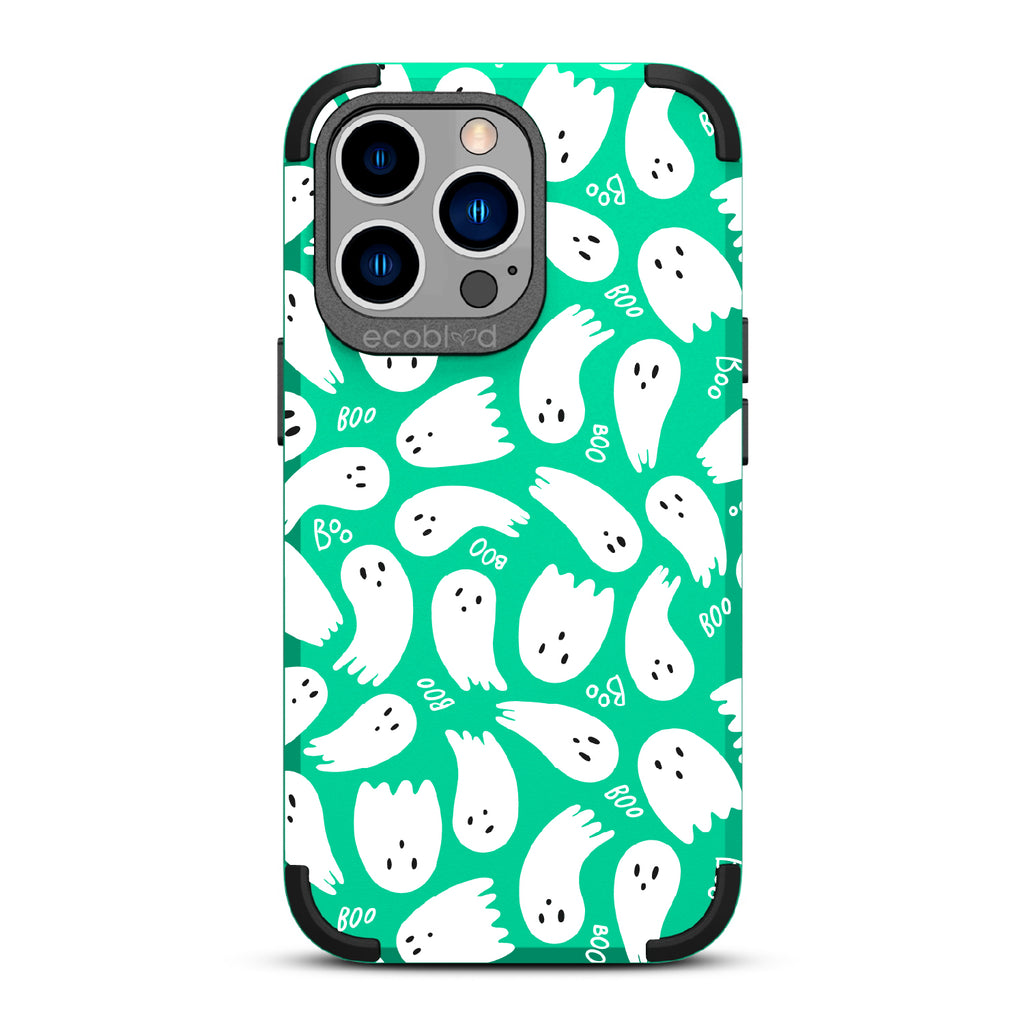 Boo Thang - Ghosts + Boo - Green Eco-Friendly Rugged iPhone 12/13 Pro Max Case