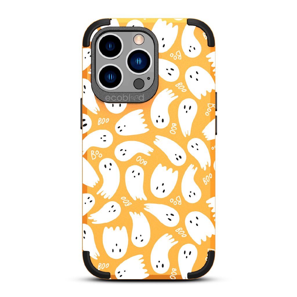 Boo Thang - Ghosts + Boo - Yellow Eco-Friendly Rugged iPhone 12/13 Pro Max Case