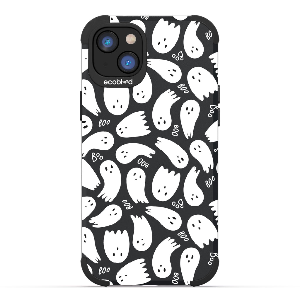 Boo Thang - Ghosts + Boo - Black Eco-Friendly Rugged iPhone 14 Case