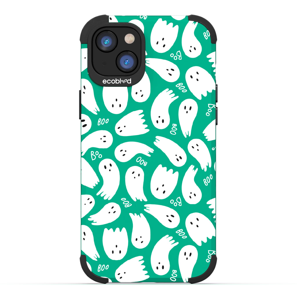 Boo Thang - Ghosts + Boo - Green Eco-Friendly Rugged iPhone 14 Plus Case