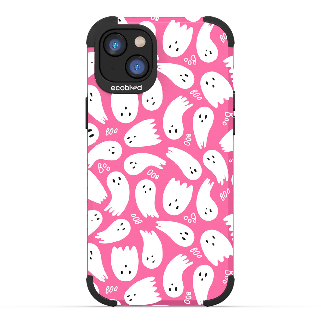 Boo Thang - Ghosts + Boo - Pink Eco-Friendly Rugged iPhone 14 Case
