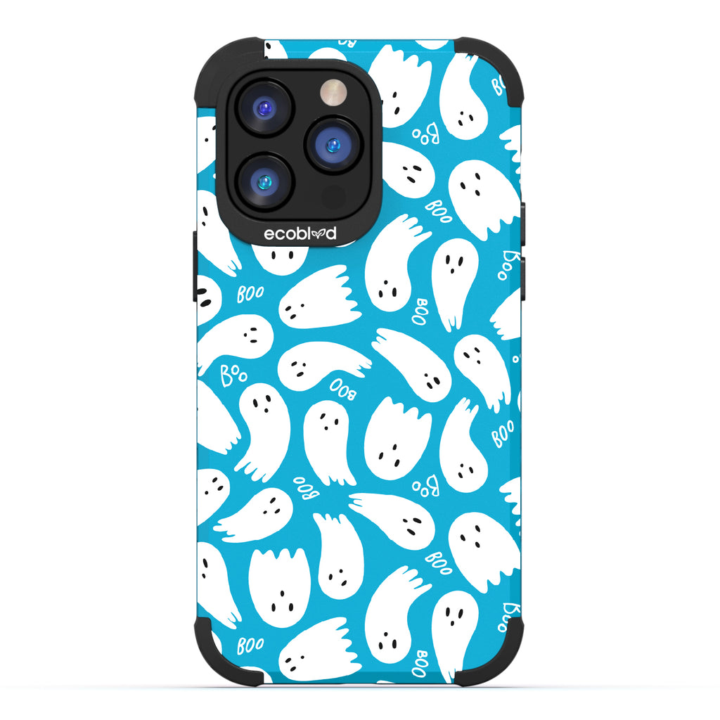 Boo Thang - Ghosts + Boo - Blue Eco-Friendly Rugged iPhone 14 Pro Max Case