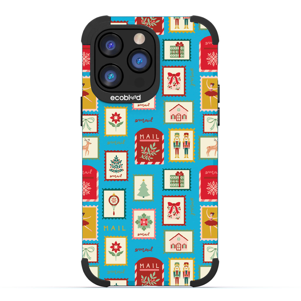 Perch Perfect - Blue Rugged Eco-Friendly iPhone 14 Pro With Birds On Branches & Splashes Of Color