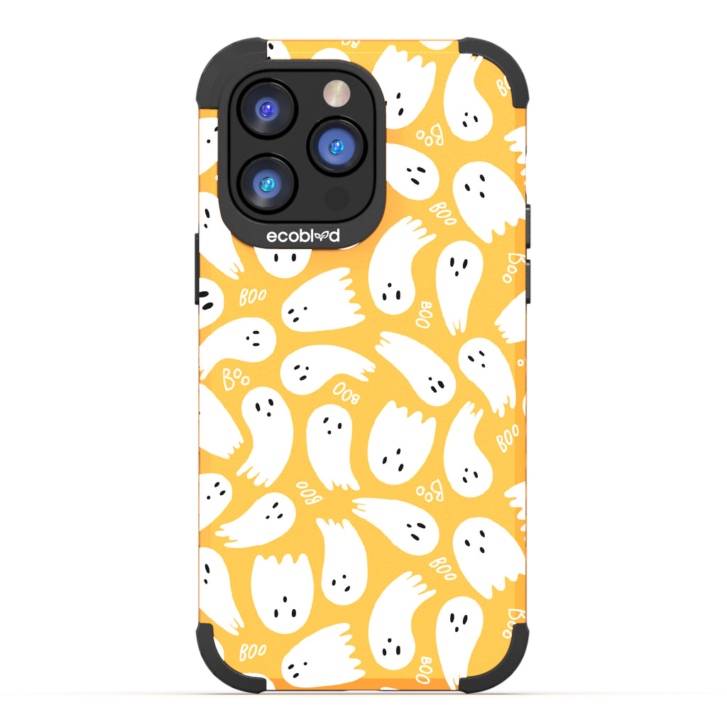 Boo Thang - Ghosts + Boo - Yellow Eco-Friendly Rugged iPhone 14 Pro Max Case