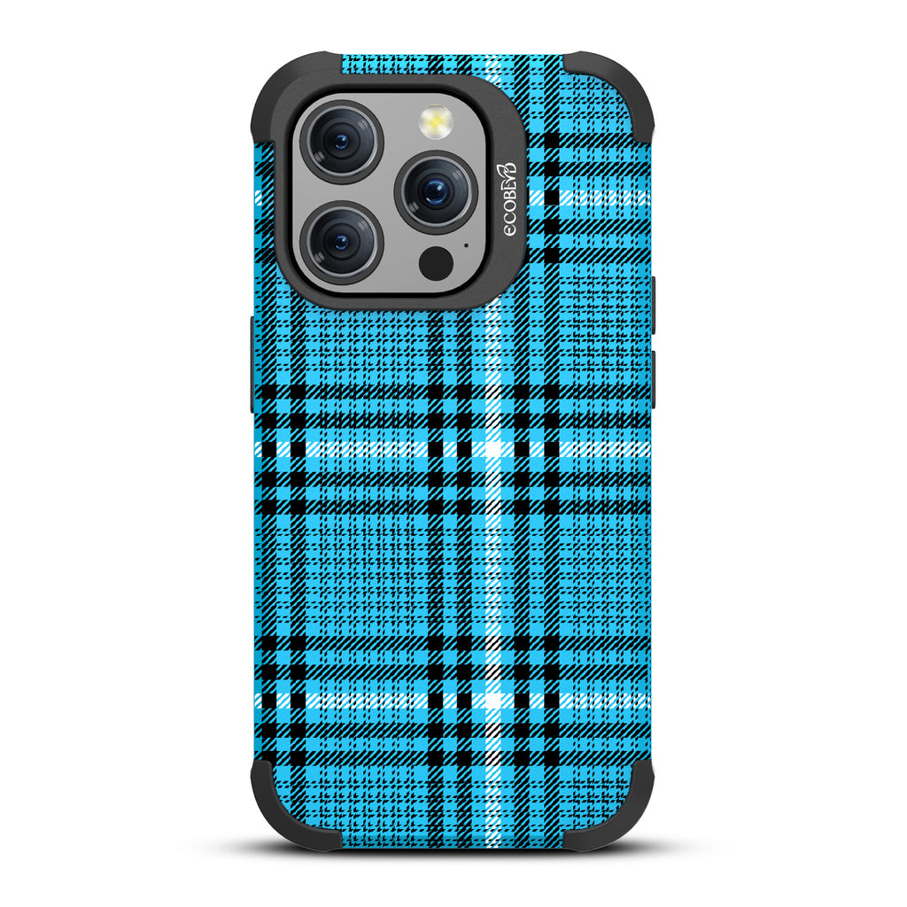 As If - Iconic Tartan Plaid - Blue Eco-Friendly Rugged iPhone 15 Pro MagSafe Case 