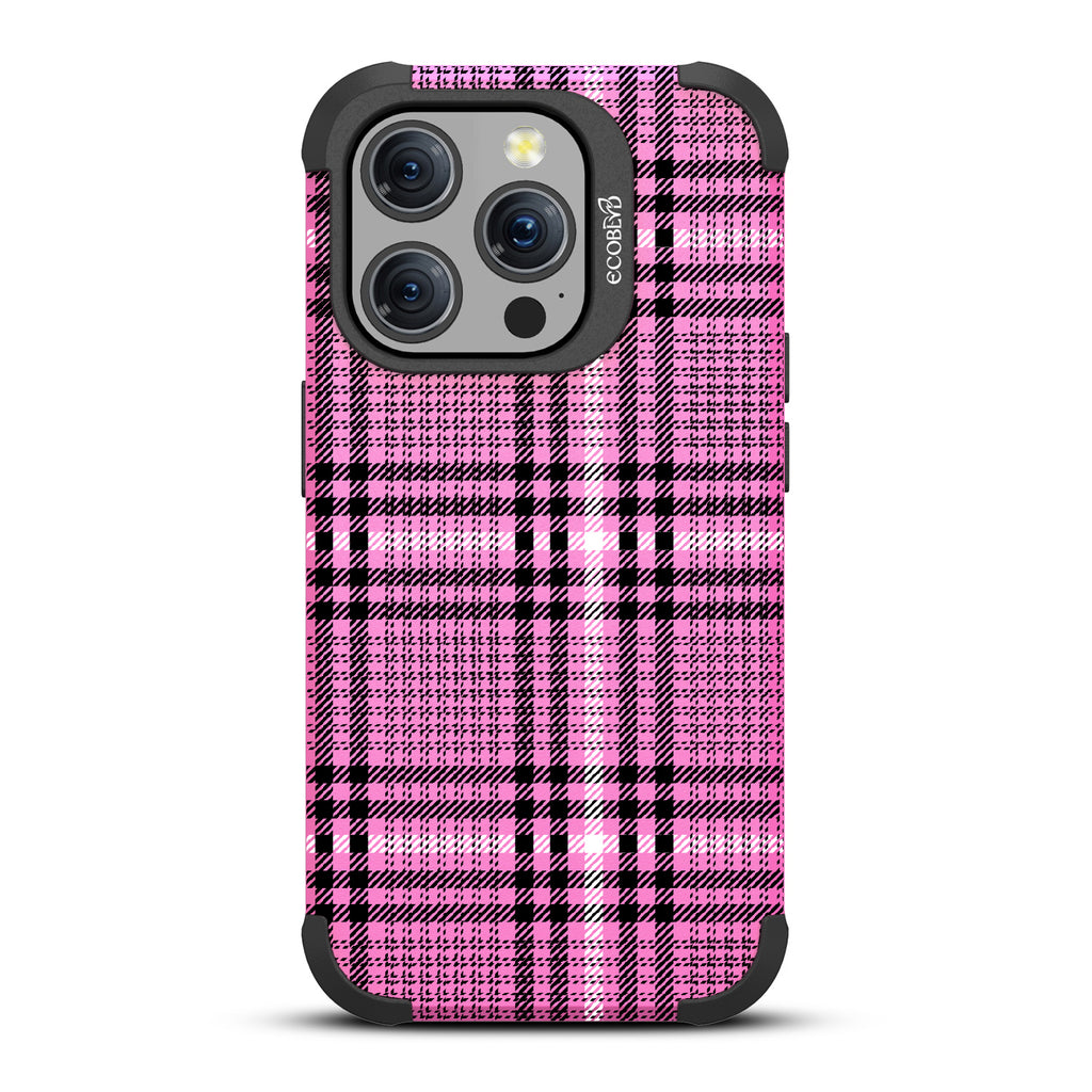 As If - Iconic Tartan Plaid - Pink Eco-Friendly Rugged iPhone 15 Pro MagSafe Case