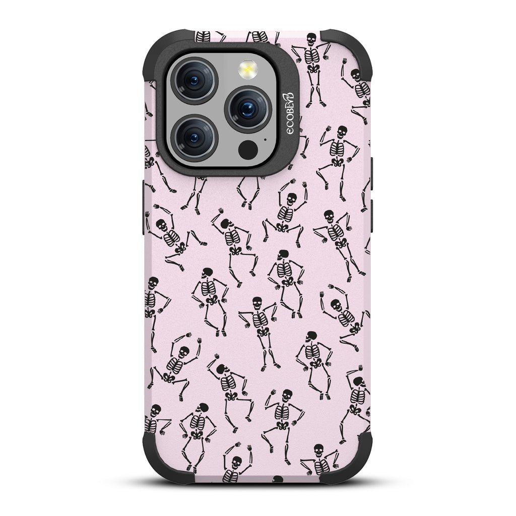 Boogie Man - Dancing Skeletons - Pastel Lilac Eco-Friendly Rugged iPhone 15 Pro MagSafe Case