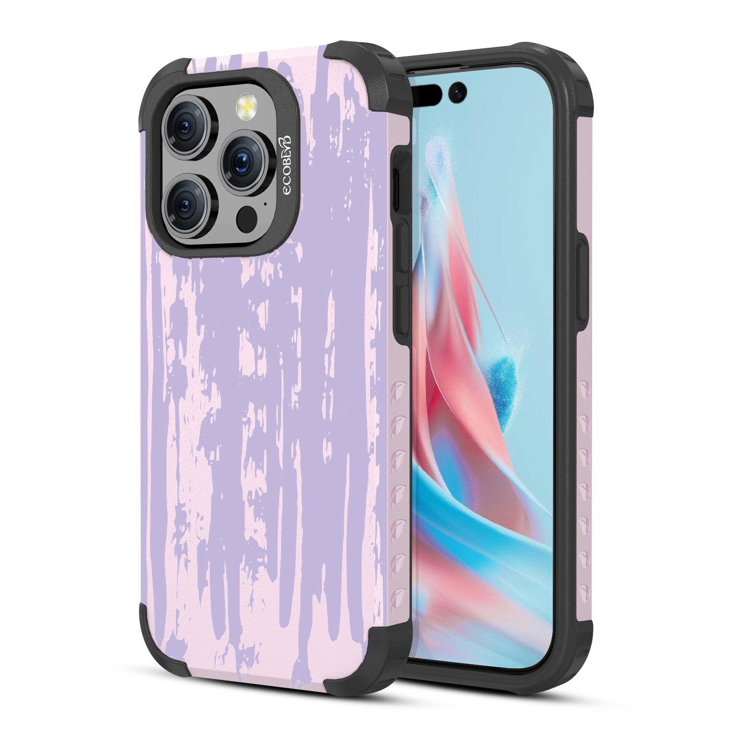 iPhone 15 Pro Case - Compostable & Rugged - Periwinkle Paint iPhone 15 Pro Case - Compostable & Rugged - Periwinkle Paint